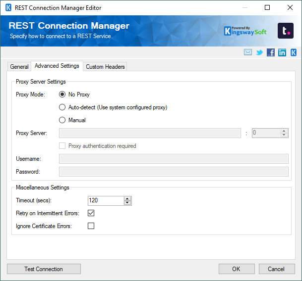 REST Connection Manager - Advanced